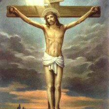 Оригинал схемы вышивки «Христос на кресте» (№608259)