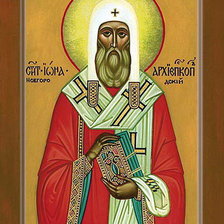 Схема вышивки «Икона Иоан Архиепископ Новгородский»