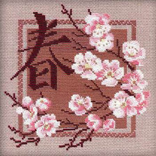 Схема вышивки «Времена года Сакура Весна»
