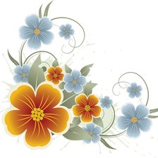 Схема вышивки «цветы»