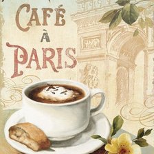 Оригинал схемы вышивки «кофе в Париже» (№631621)