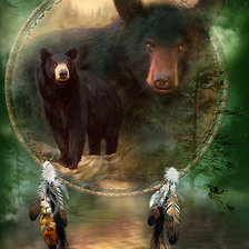 Схема вышивки «Дух медведя (Carol Cavalaris)»