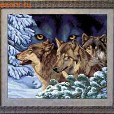 Оригинал схемы вышивки «серия "волки"» (№639400)