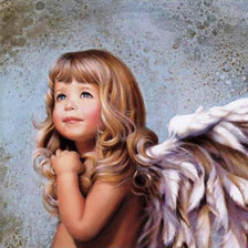 Схема вышивки «девочка ангелок»