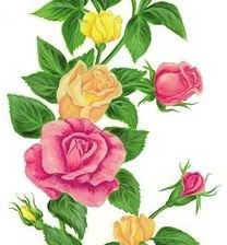 Оригинал схемы вышивки «розы» (№642866)