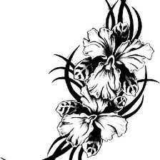 Оригинал схемы вышивки «орхидея 2» (№649783)