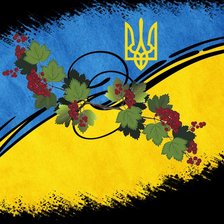 Схема вышивки «герб та прапор України»