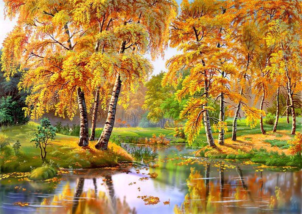 Золотая осень - пейзаж, времена года, природа - оригинал