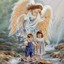 Схема вышивки «серия "ангелы"»