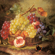 Оригинал схемы вышивки «Корзина с фруктами» (№668109)