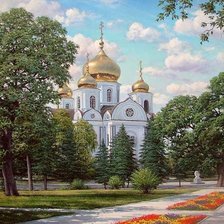 Оригинал схемы вышивки «Собор Александра Невского» (№668158)