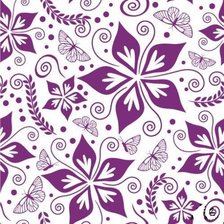 Оригинал схемы вышивки «Лиловые бабочки» (№676098)