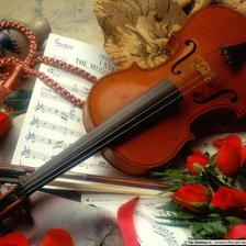 Схема вышивки «Скрипка - инструмент души»
