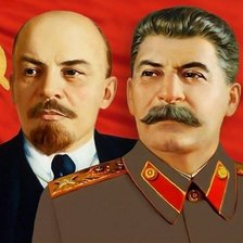 Оригинал схемы вышивки «Ленин и Сталин» (№695817)