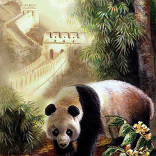Оригинал схемы вышивки «Панда» (№697269)