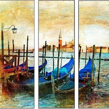 Схема вышивки «Венеция триптих»