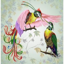 Оригинал схемы вышивки «Райские птицы» (№716262)