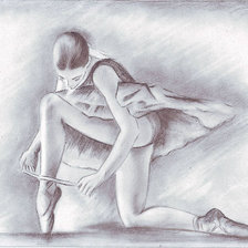 Оригинал схемы вышивки «балерина» (№717665)