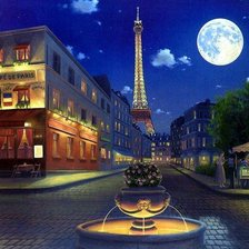 Схема вышивки «Парижская ночь»
