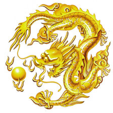 Схема вышивки «золотой дракон»