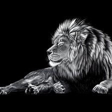 Оригинал схемы вышивки «царь зверей» (№732743)