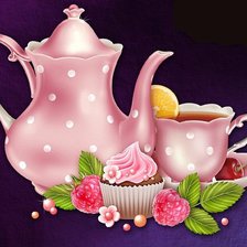Схема вышивки «Приглашение на чай»