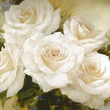 Оригинал схемы вышивки «Белые розы» (№737978)