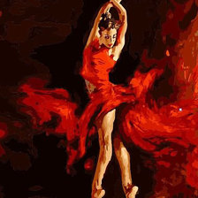 Схема вышивки «огненный танец»