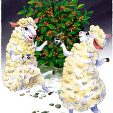 Оригинал схемы вышивки «овечки» (№745473)