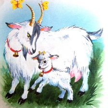 Оригинал схемы вышивки «мама коза» (№752677)