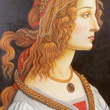 Оригинал схемы вышивки «Портрет девушки» (№753536)