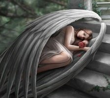 Схема вышивки «Ангел спит»