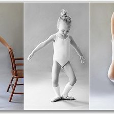 Схема вышивки «маленькая балерина»