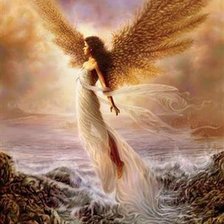 Оригинал схемы вышивки «ангел в небе» (№769623)