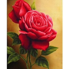 Оригинал схемы вышивки «Красные розы» (№770262)