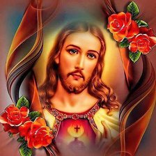 Оригинал схемы вышивки «Иисус  Христос» (№784801)