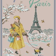 Оригинал схемы вышивки «Парижанка» (№786242)