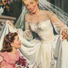 Оригинал схемы вышивки «невеста» (№789352)