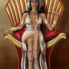 Клеопатра на троне