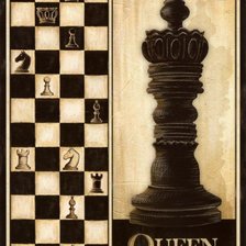 Схема вышивки «шахматы королева»