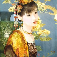 Схема вышивки «Китайская красавица 5»