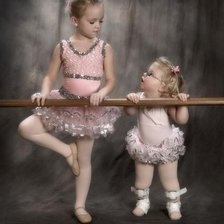 Схема вышивки «Маленькие балерины»