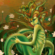 Схема вышивки «морская богиня»