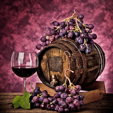 Оригинал схемы вышивки «красное вино и виноград» (№821491)