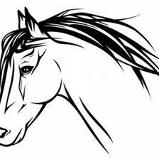 Схема вышивки «конь»