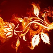 Схема вышивки «огненный цветок»