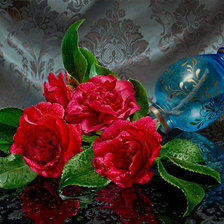 Оригинал схемы вышивки «красные розы» (№834663)