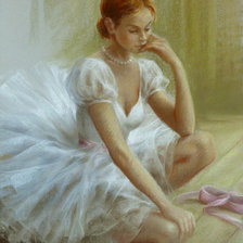 Схема вышивки «балерина»