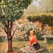 Оригинал схемы вышивки «яблоня» (№844400)