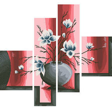 Оригинал схемы вышивки «полиптих цветы» (№847047)